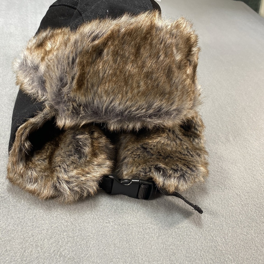 Ozark Trail Men's Wmen Trapper Hat Black Faux Fur Lined Winter Hat New One Size - Picture 6 of 6